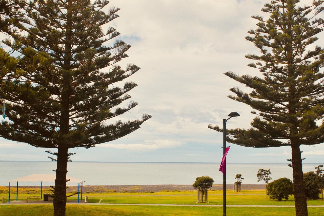 The Nautilus Hotel Napier Bagian luar foto View of the bay from the foreshore